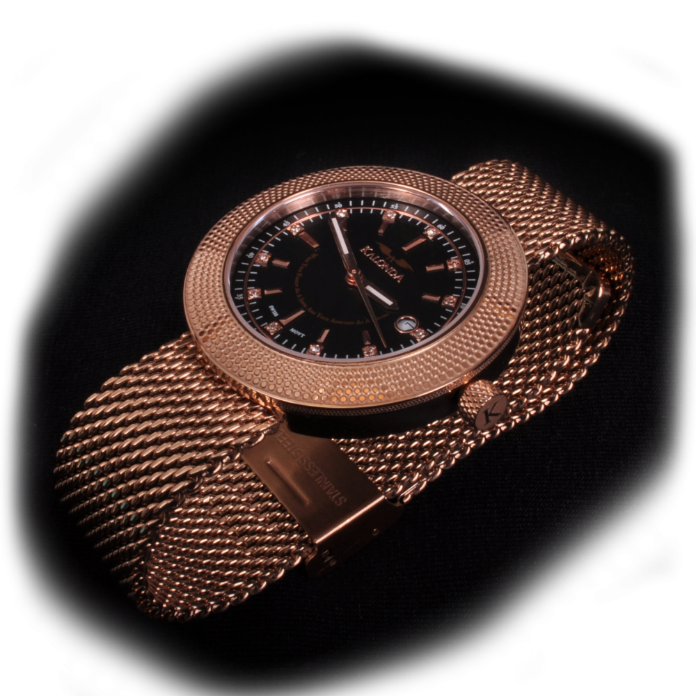 Royal Rose Gold Watch Zijkant shot Royal Rose Gold Watch Zijkant shot
